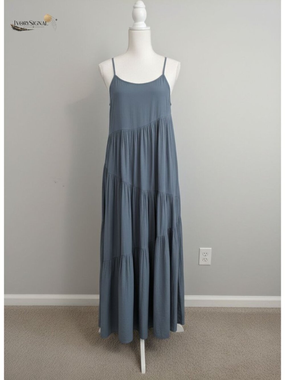 Women Summer Sleeveless Maxi Dress Flowy Boho Beach Sundress